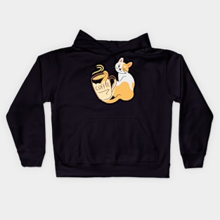 Cat And Coffee Tee Kids Hoodie